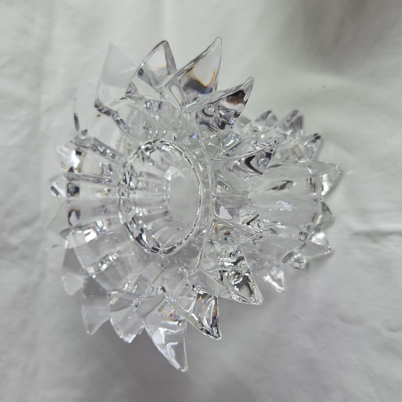 Partylight Aurora 24% Lead Crystal Reversable Candle Holder - Picture 2 of 7